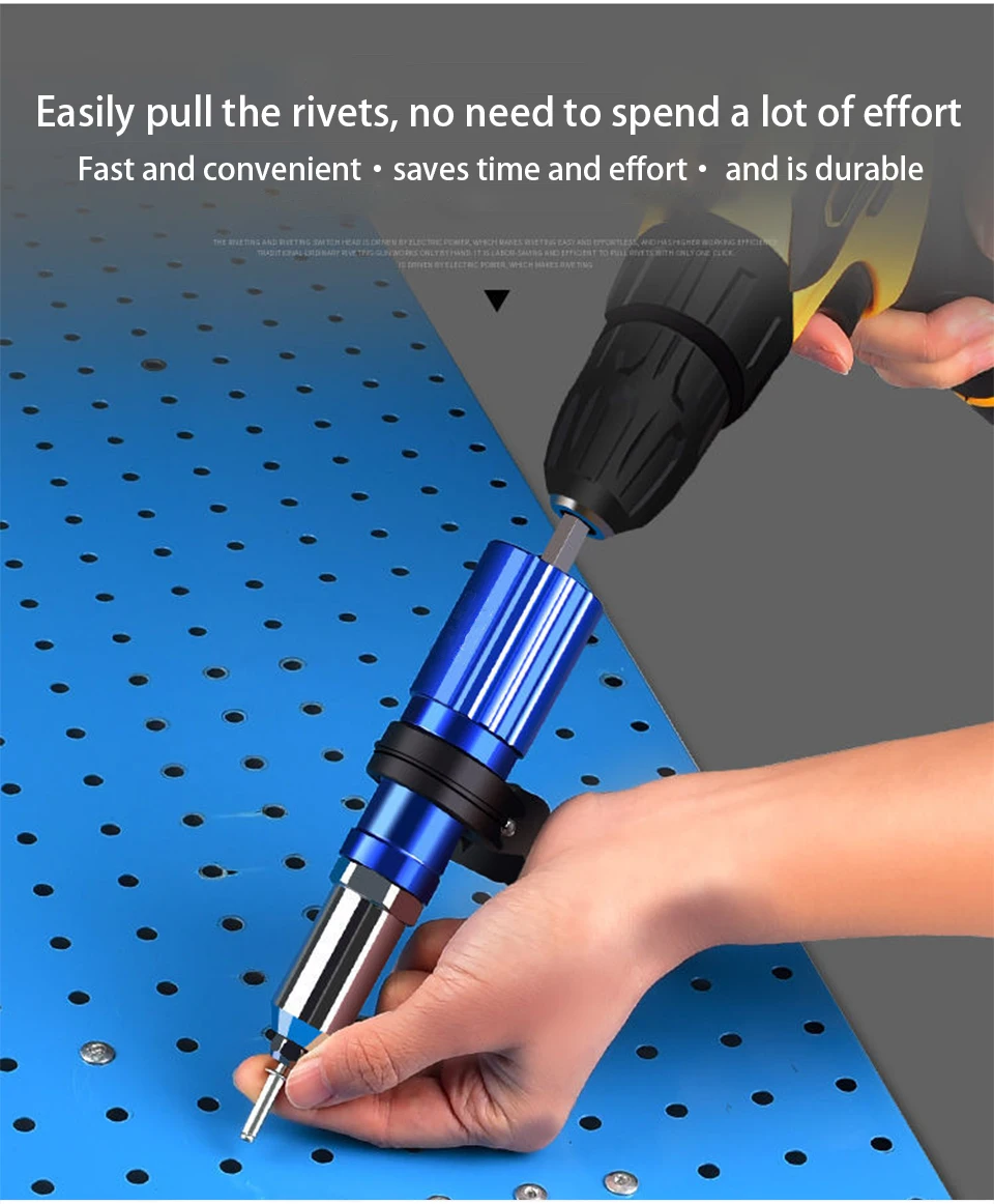 Rivet Nut Gun Drill Adapter Cordless 