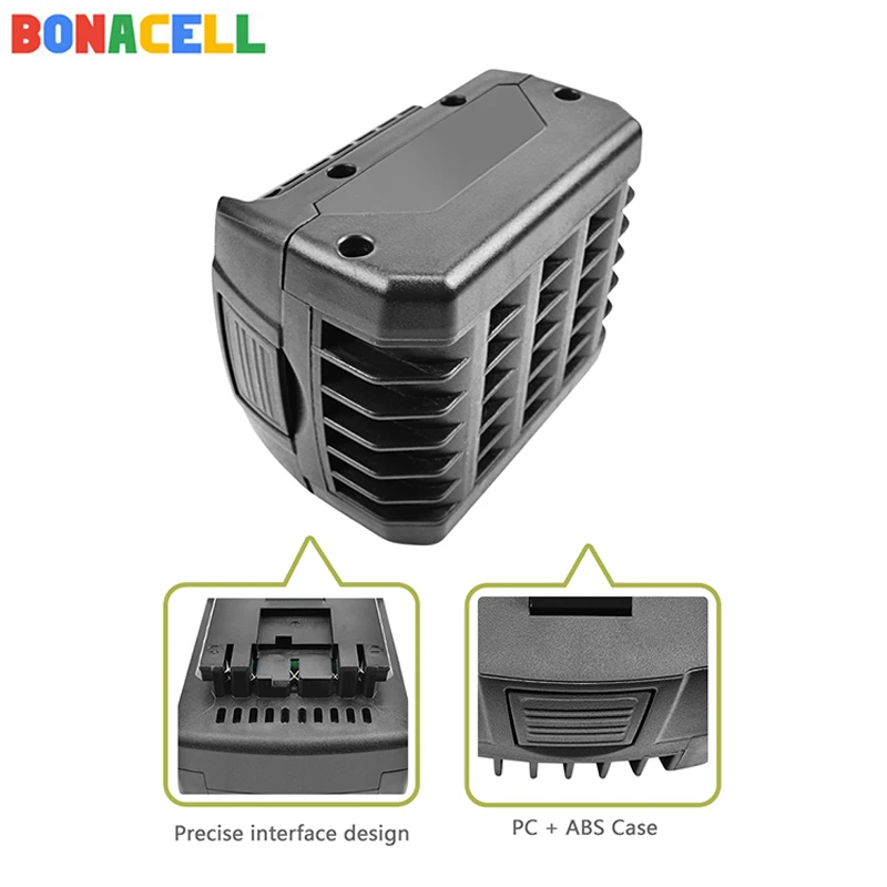 Bonacell 1 шт. 6000 мА/ч, литий-ионный аккумулятор Батарея для Bosch Мощность инструменты BAT614 BAT614G BAT607 BAT607G 17614-01 PB360S 36614-02 1600Z00031