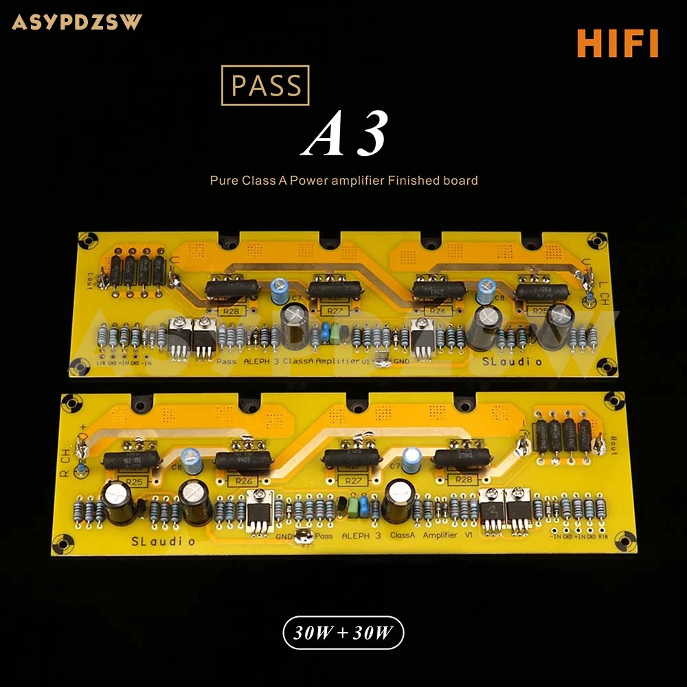 2ch Hifi Pass A3 Audiophile Fet Pure Class A Power Amplifier Finished Board 30w 30w 8 Ohm Amplifier Aliexpress