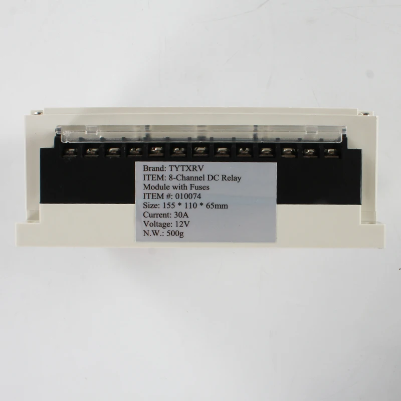 TYTXRV 8-Channel DC 12V 30A Relay Module with Fuses Patent Caravan Accessories Camper Automotorhome RV Part