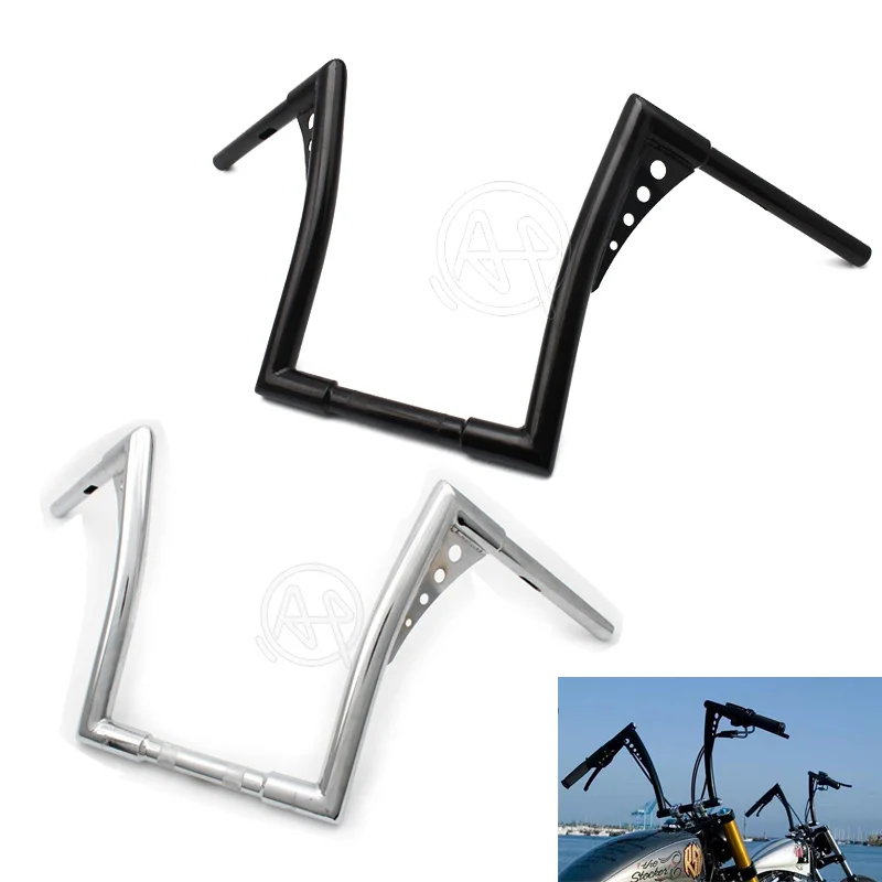 14&quot Rise Ape Hanger 25mm 1'' Handlebar Fit For Harley Sportster XL Softail Custom | Автомобили и мотоциклы