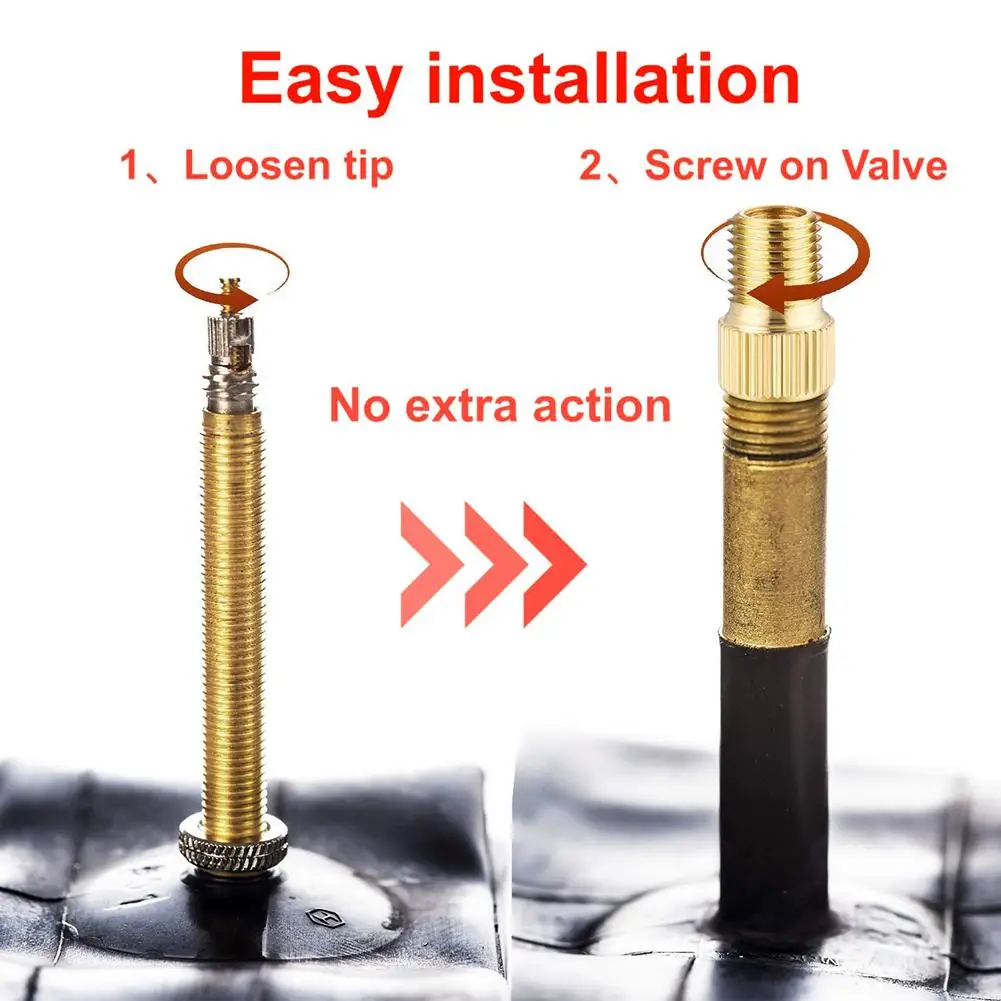 12pcs Bike Valve Adapter French Air 
