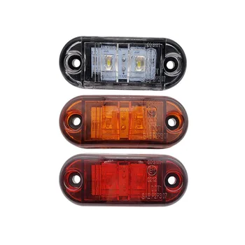 

10pcs 12V LED Car External Lamp Car Side Marker Light Warning Tail Light Auto Trailer Lorry Truck Side Marker lights 24V