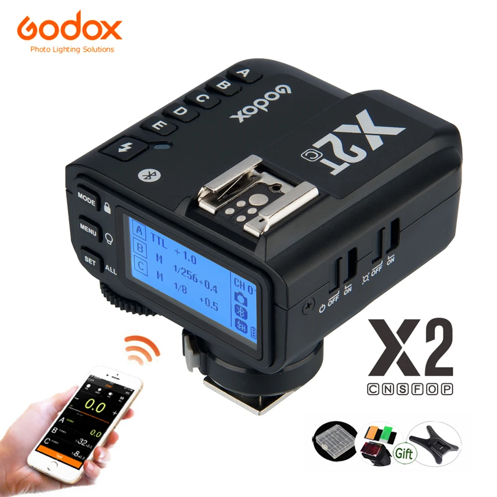 

Godox X2T 2.4G TTL Wireless Flash Trigger HSS 1/8000 Transmitter X2T-C X2T-N X2T-S X2T-F X2T-O for Canon Nikon Sony Fuji Olympus