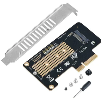 

SSD To PCI-E 4X Adapter Easy Install Professional Transmit Connect Stable With Baffle M2 MKey NVME High Speed Converter Card