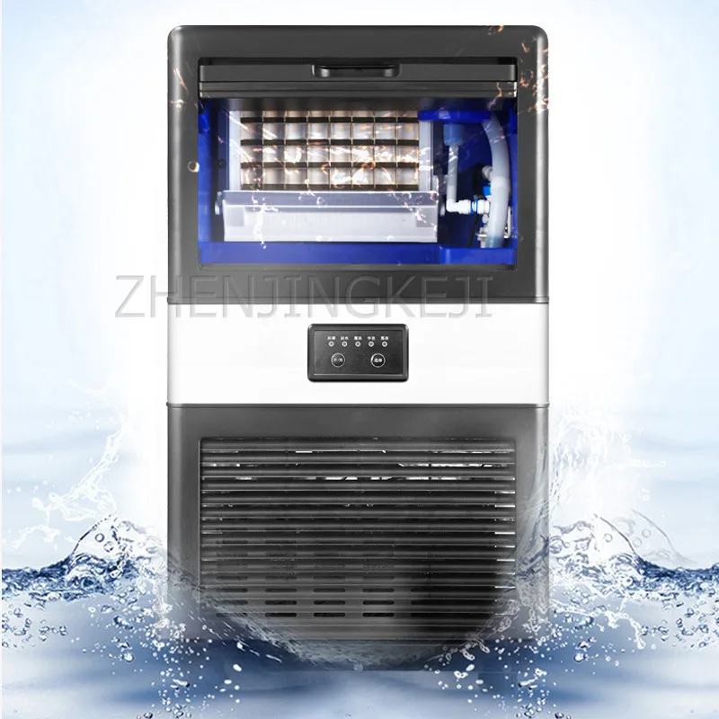 Home Ice Maker Mini Intelligent Fully Automatic 45KG Business Machine Dorm Room Barreled Water Fast Ice Making Frozen Appliances 2