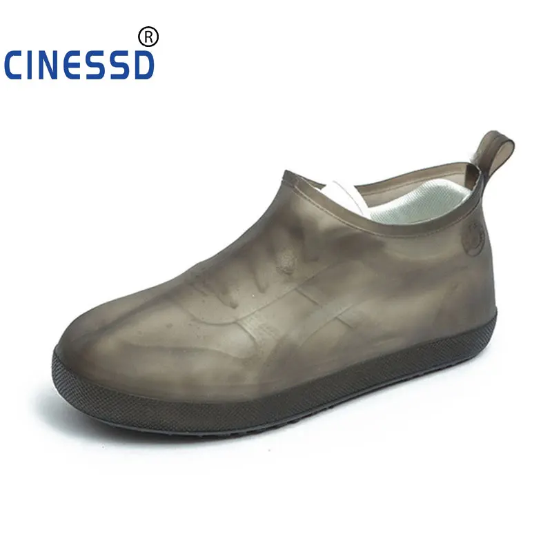 

CINESSD PVC Anti-slip Waterproof Shoe Cover Reusable Rain Boot Motorcycle Bike Overshoe for Men Women Shoes Cover Rain Cover