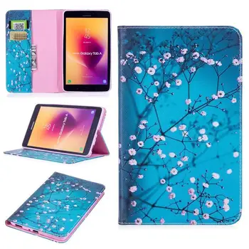 

15 style Cartoon butterfly panda Case For Samsung Tab A 8.0 T380 T385 2017 8.0 Smart Cover Funda Tablet Stand PU Leather Shell