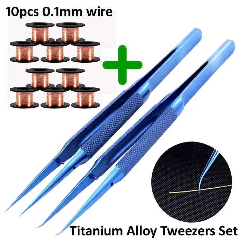 

For iPhone IC repair tweezers super-tough titanium alloy tweezers Motherboard repair fingerprint line working with microscope