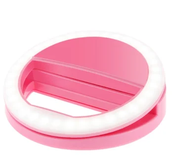 

Mobile Phone Selfie Light Clip-on Fill Light Selfie Ring LED Light Rotating Photographic Supplementary Lamp/ 50sets