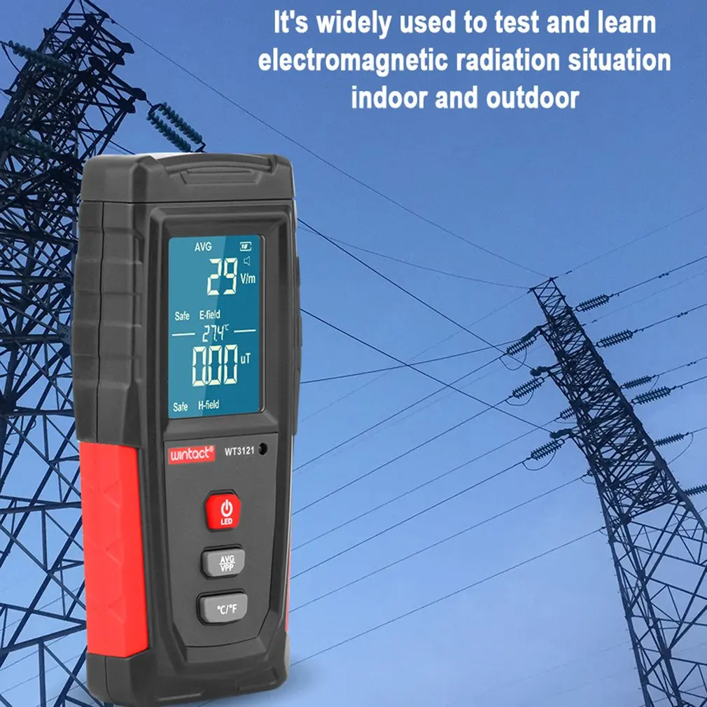 Wt3121 Handheld Digital Lcd Emf Meter Radiation Tester
