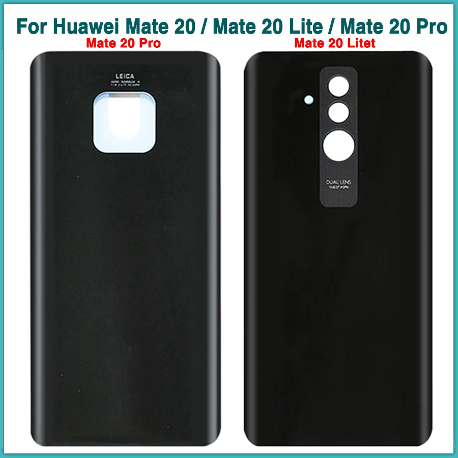 

New Mate 20 Rear Housing Case For Huawei Mate20 Mate 20 Lite Battery Cover Door Rear Back Cover Panel + Adhesive Sticker