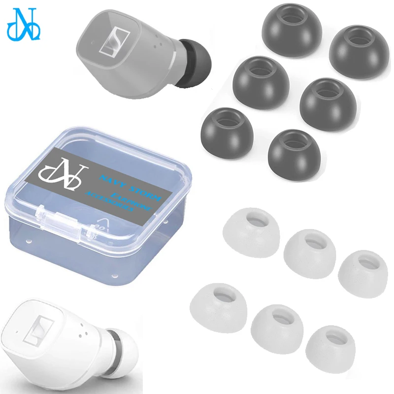 3Pairs Premium Ear tips for Sennheiser MOMENTUM True Wireless
