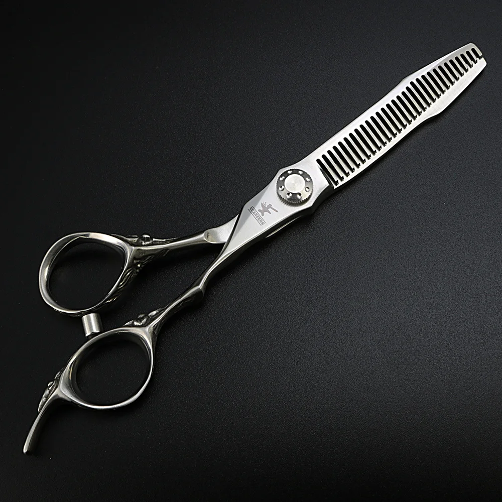 6 дюймов матовые японские 440C ножницы для стрижки волос и филировочные ножницы парикмахерские ножницы высокое качество Парикмахерские ножницы