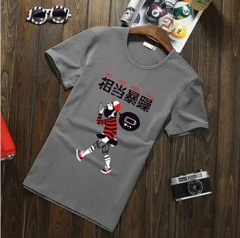 

Summer new women's street letter characters print loose short-s 9151