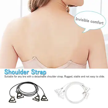 

1 Pcs Women Stealth Shoulder Strap Party Evening Dress Intimates Accessories Transparent Adjustable Invisible Bra Straps