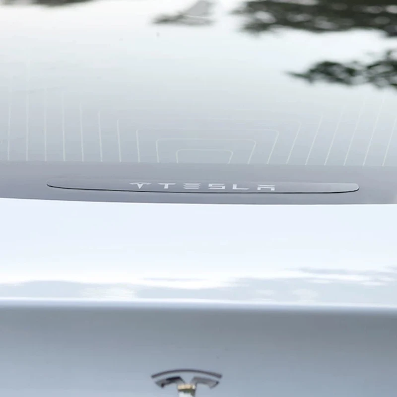 Автомобильный задний тормозной фонарь наклейка для Tesla Model 3 логотип стоп сигнал