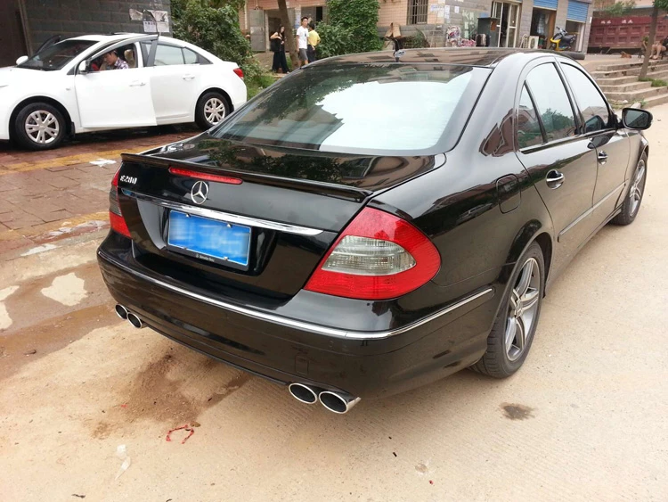Спойлер для W211 2003 2006 Mercedes Benz YC E class E200 E260 спойлер из АБС пластика цветное заднее
