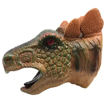 

Simulation Soft Puppet Mouth Arbitrary Deformation Animal Dinosaur Headgear Children'S Funny Vinyl Toys Stegosaurus