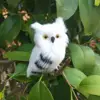 Cute Artificial Owl Lifelike Animal Owl Miniature Plush Toy Garden Ornament Photo Prop Artificial Owl Garden Decor Desktop Craft ► Photo 2/6