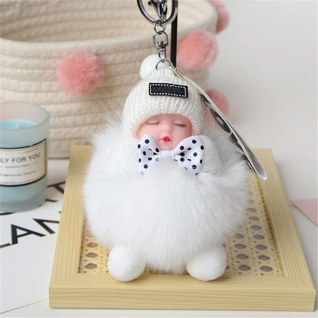 Pompon Porte Clef,porte Clef Kawaii,porte Clef Peluche, Porte Clef