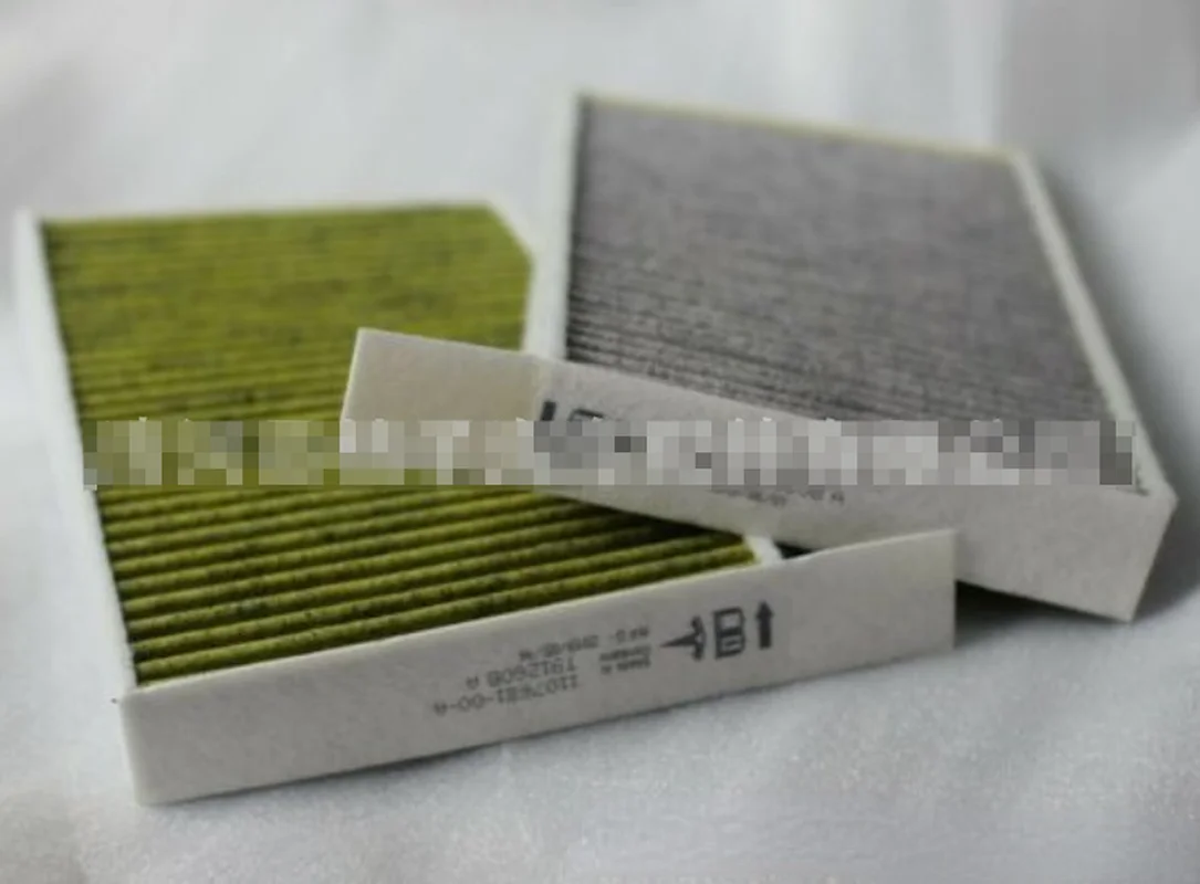 2pcs Air Conditioner Filter Element Activated Carbon Filter Element Compatible For Tesla Model 3