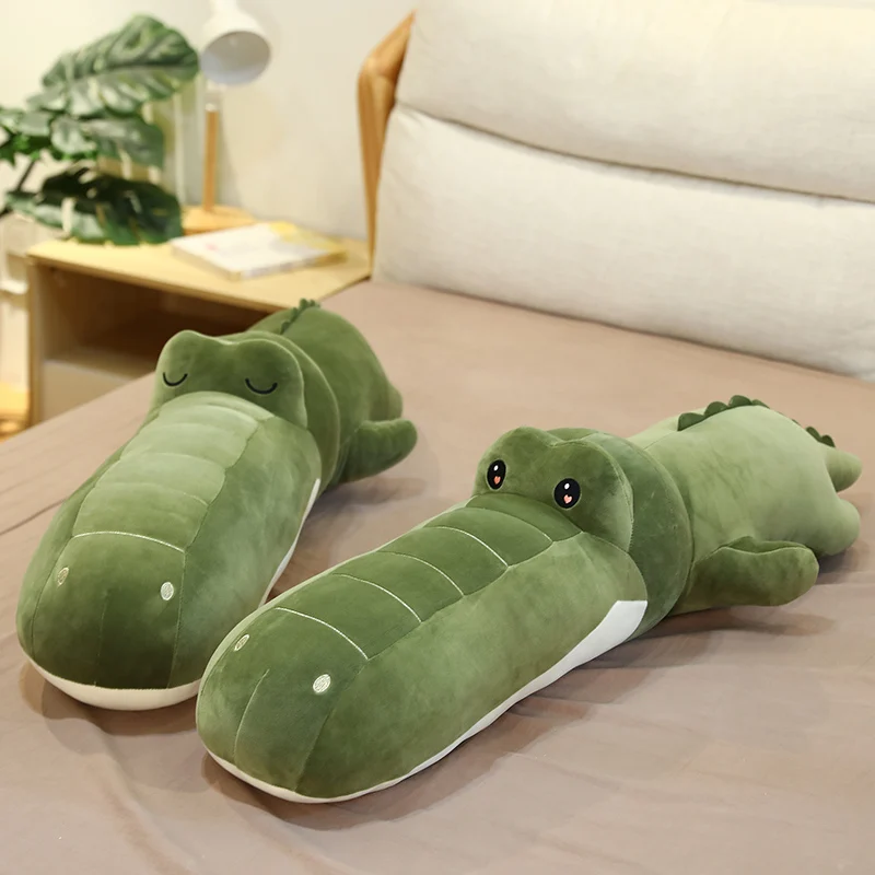 

Crocodile soft sleeping pillow stuffed toy large down cotton hippo doll doll gift