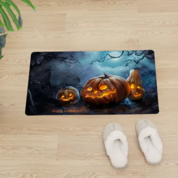 

Halloween Entrance Doormat Kitchen Mat For Floor Door Mats Non-slip Home Mat PVC Soft Skin Waterproof Rug Welcome Carpet