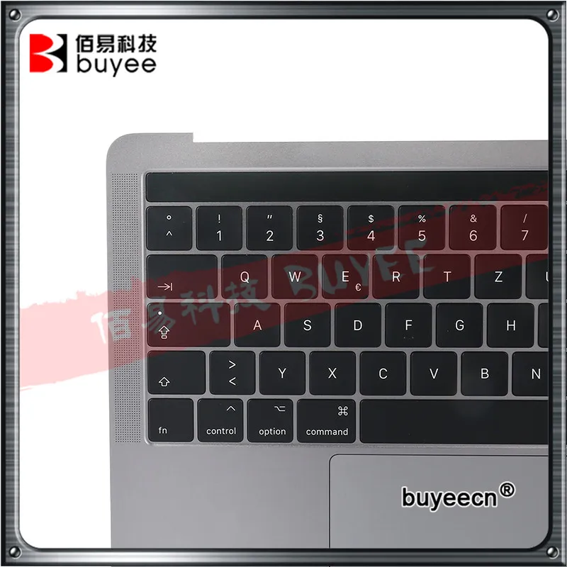 A1706 C壳+德语键盘 总成 小花 灰色 (5)