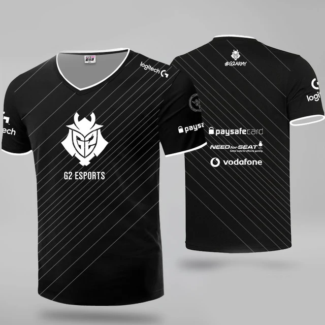 2021 G2 German E-Sports New Sports Uniform G2 National Team Jersey G2 Team T-Shirt League of Legends T-shirt Game 3D Jersey DJ-244