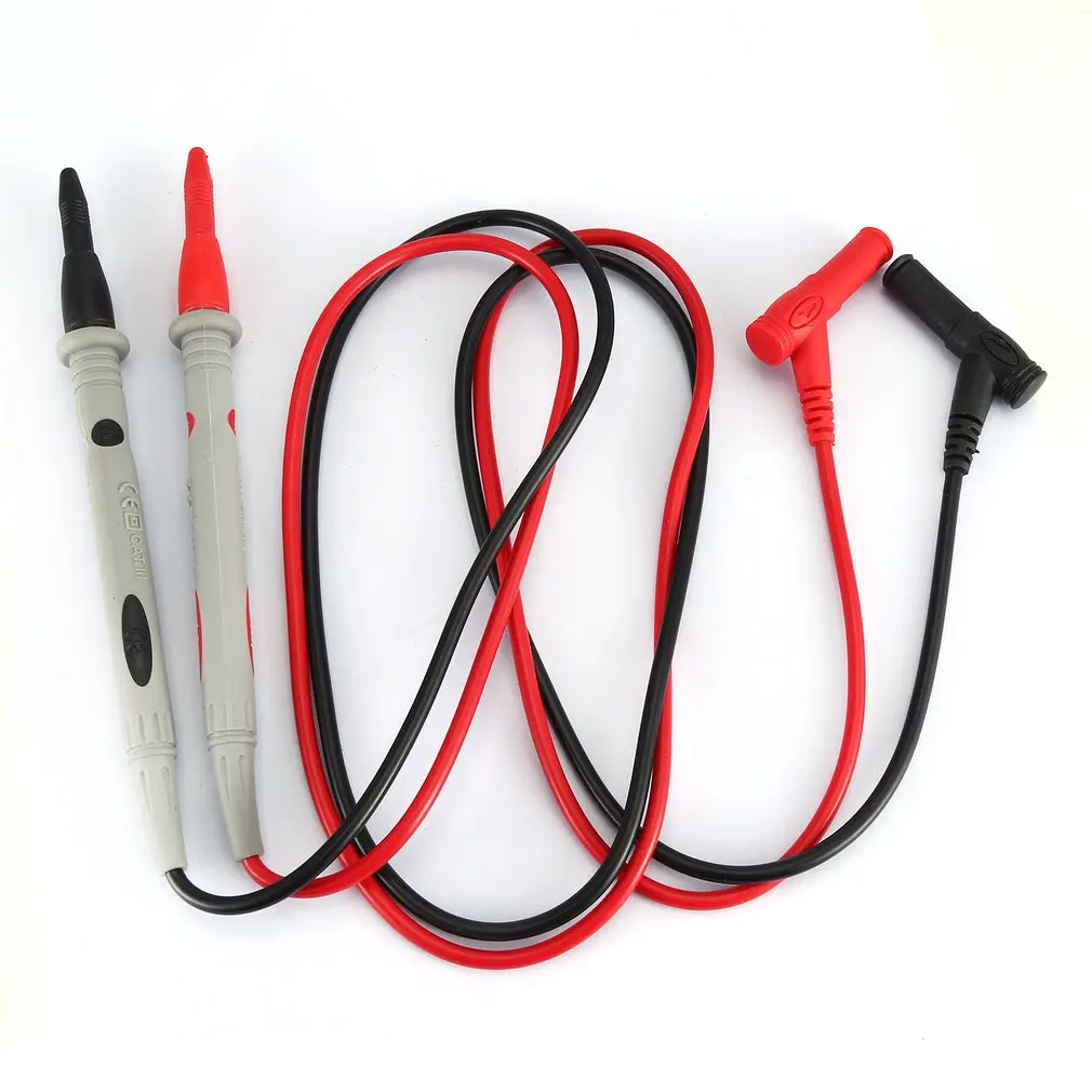 UYIGAO 20A Needle Tip MultiMeter Probe Test Leads Pin for Digital Multimeter Red/&Gray