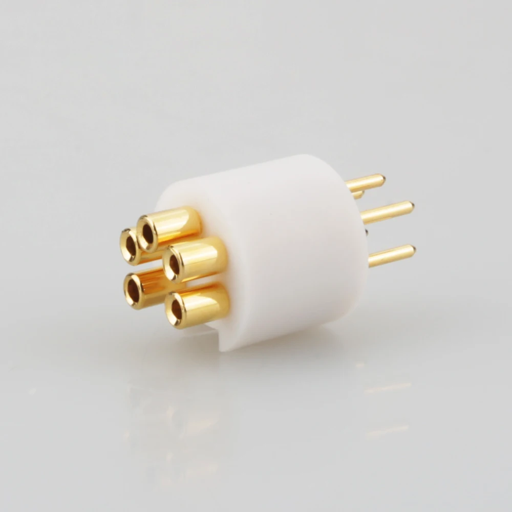 Viborg-tomada Revestida a Ouro Lp107 g Conector Macho de Pinos Grelha Giratória em Cobre Puro - Image 2