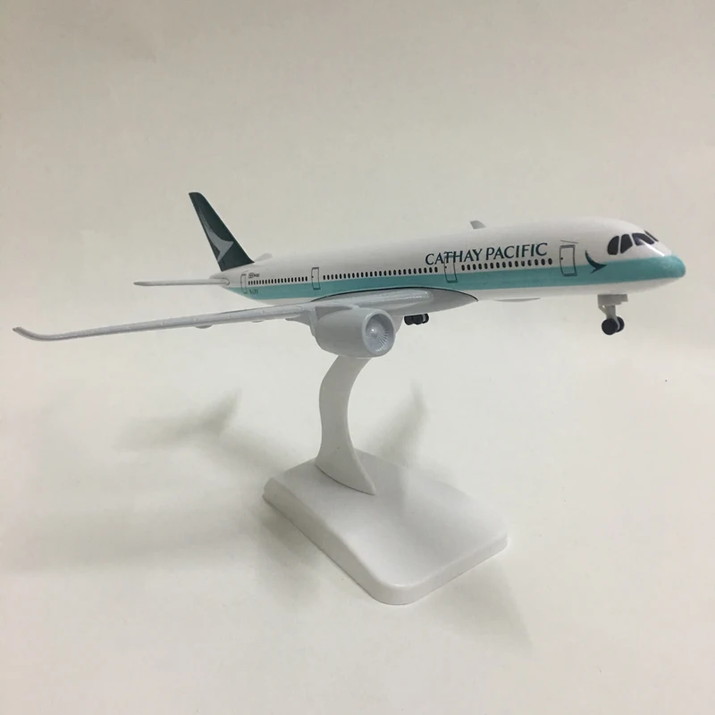 Джейсон пачка 20 см самолет модель самолета Cathay Аэробус A350 батарея Модель 1:300 Diecast