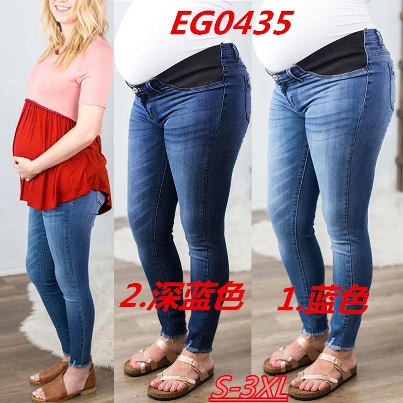 CYSINCOS джинсы для беременных женщин свободная удобная одежда для беременных осенняя одежда джинсовые брюки с низкой талией