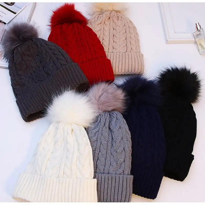 ladies pom hat