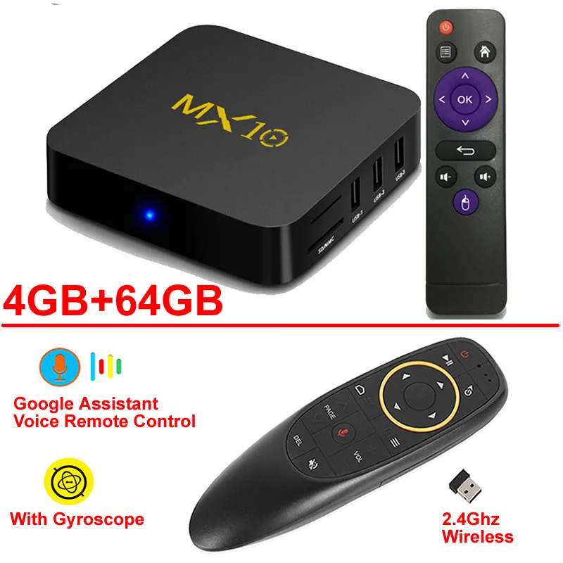 4GB 64GB add G10 MX10 Android tv BOX Android 9,0 RK3328 Четырехъядерный 4 ГБ ОЗУ 64 Гб ПЗУ 3D 4K HDR10 H.265 USB 3,0 медиаплеер IP ТВ приставка - Цвет: 4GB 64GB add G10