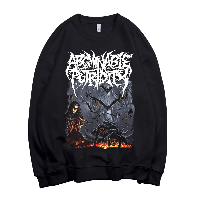 6 Дизайнов Abominable putridity Pollover Толстовка Рок толстовки Панк Рокер sudadera уличная флисовая оболочка куртка верхняя одежда