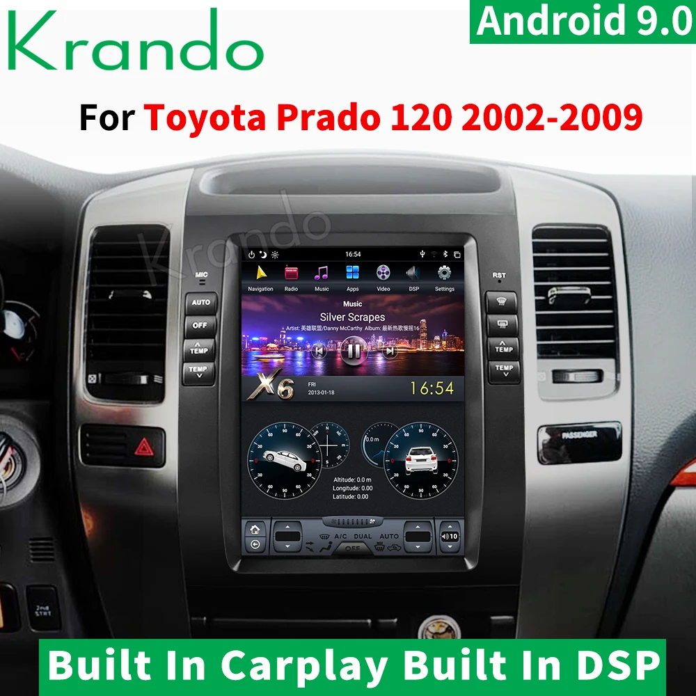Krando Android 9 0 10 4 &quotдля Toyota Prado 2002 2009 автомобильная стереосистема с экраном
