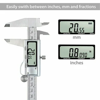 

1*Digital Caliper + Small Screwdriver 0-150mm Stainless Steel Electronic Digital LCD Vernier Caliper Micrometer Gauge
