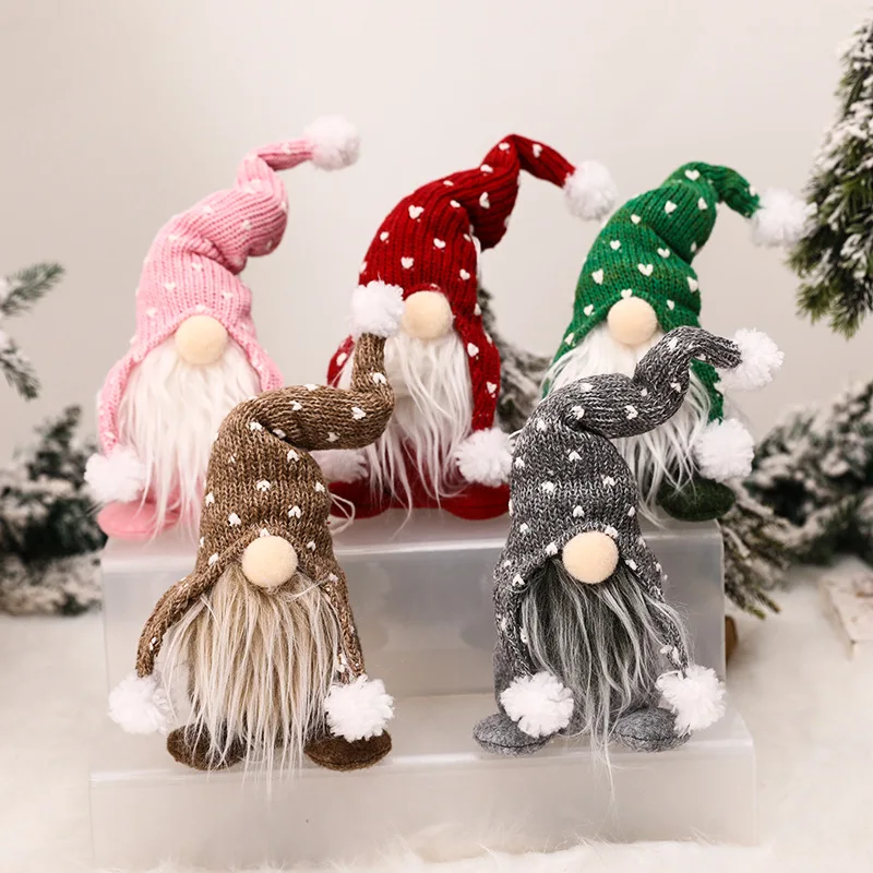 New Year 2024 Gnome Christmas Decorations Faceless Doll Merry ...