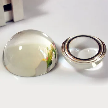 

60mm 70mm Clear Crystal Round Hemispherical Half Ball Magnifying Glass Paperweight Business Gift
