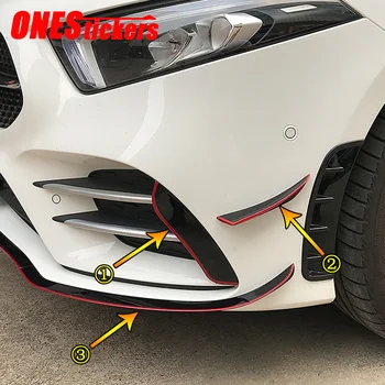 

For Mercedes Benz A Class W177 V177 A180 A200 A220 A250 2019 2020 Car Styling Accessories Front Bumper Fender Trim Cover Sticker
