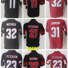 А+++ Качественная мужская футболка для взрослых 11 Ларри фитцджералд 31 Давид Джонсон Тиранн Матье 32 Аризона