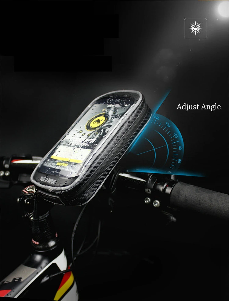 Bike Bicycle Phone Bag Rainproof TPU Touch Screen Cell Phone Holder Bicycle Handlebar Bags MTB Frame Pouch Bag 2017 (6)