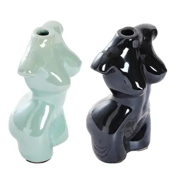 

Nordic Body Art Ceramic Flower Pot Vase Creative Hobby Vase Planting Simplicity Ornament Home Decorative Planter