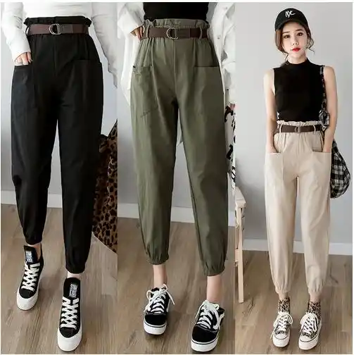 Pantalones Harem Mujer 2020 Otono Verano Pantalon Mujer Pantalones