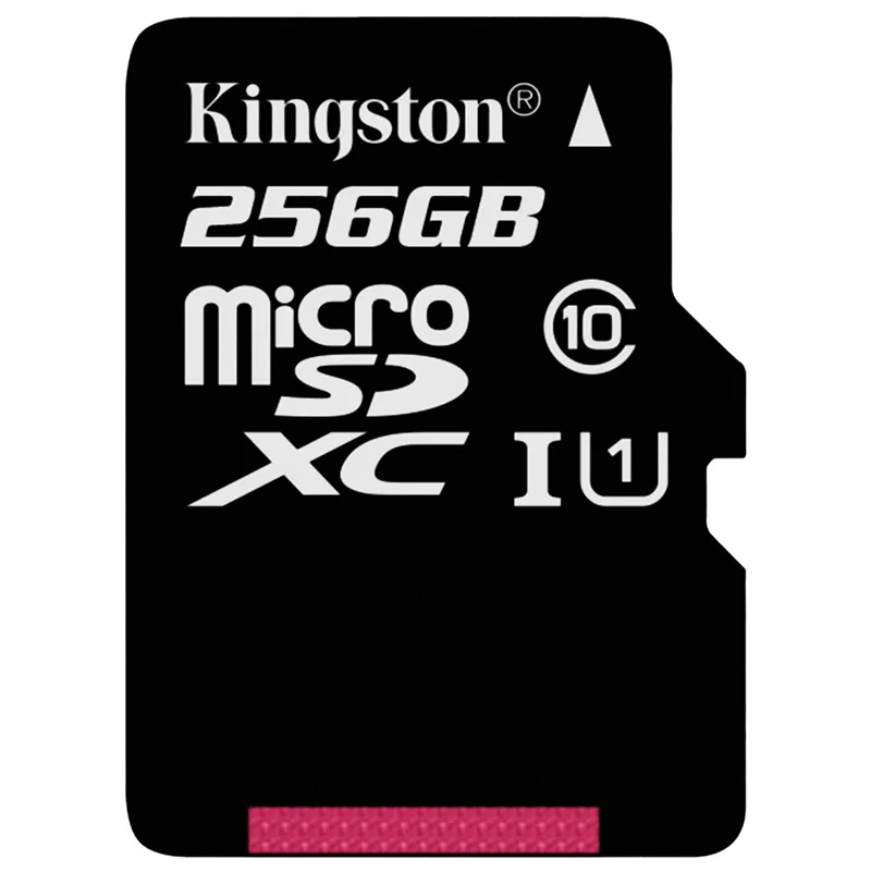 Kingston микро Флэшка C10 карта памяти 64 ГБ 32 ГБ 16 ГБ 128 ГБ 256 ГБ U1 до 80 МБ/с./с класс 10 SDHC SDXC мини SD карта 4G UHI-S флэш-карта - Емкость: 256GB