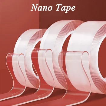 

1/3/5m Traceless Double-sided Magic Nano Tape Reusable Removable Washable Tapes Adhesive Foam Tape Multifouction Household