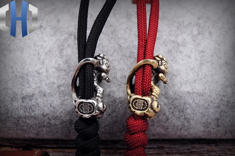 Wukong нож бисер EDC подвеска «нож» фонарик DIY кулон брелок