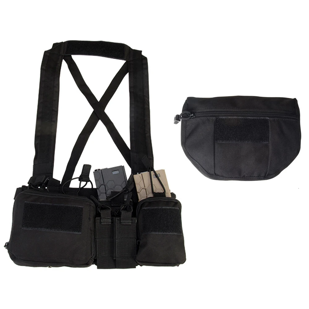 Vest and Pouch BK CS Match Wargame TMC TCM страйкбол тактический жилет военный жилет нагрудная установка пакет Чехол кобура тактический Molle жилеты система поясная упаковка - Цвет: Vest and Pouch BK